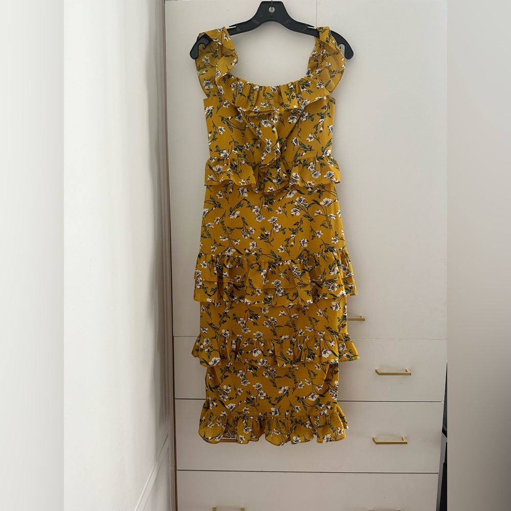 Yellow fall dress